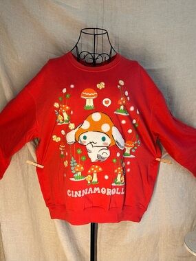 Sanrio Cinnamoroll Red & Orange Kids Hoodie Sweatshirt